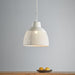 Buy Pendant Lights Australia Riva Small 1 Light Perforated Iron Dome Pendant- Matt White - ZAF10332