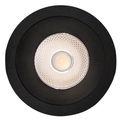 Buy Recessed Downlights Australia COOLUM PLUS S9067 Round Dimmable LED Downlight Black 6W TRI Colour - S9067TC/BK