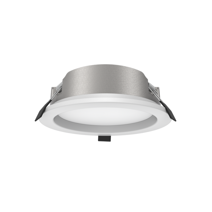 Buy Recessed Downlights Australia EXMOUTH S9522TC Recessed LED Round Shop Light Silver 15W/22W TRI Colour - S9522TC SL