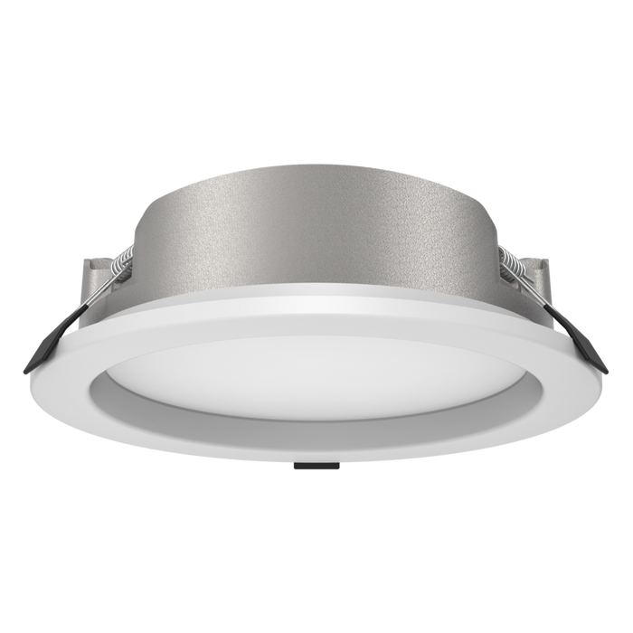 Buy Recessed Downlights Australia EXMOUTH S9523TC Recessed LED Round Shop Light Silver 28W/40W TRI Colour - S9523TC SL