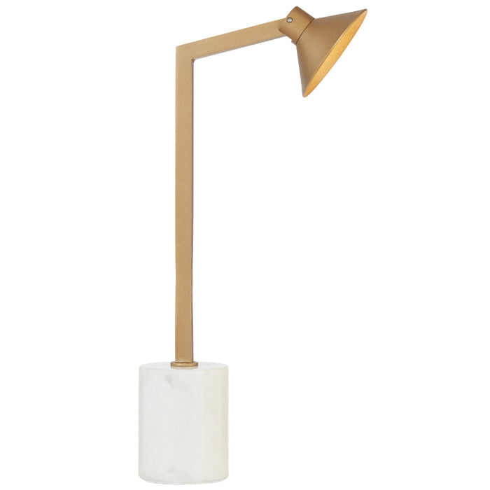 Satrom LED Table Lamp 6W 3000K Antique Brass & White - SATROM TL-ABWH