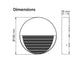Buy Outdoor Step Lights Australia ALTONA Round LED Outdoor Step Light 5W Black Aluminium 5000K - SE7356NDL/BK
