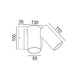 Buy Exterior Wall Lights Australia SEC Exterior Wall 2 Spot Lights Titanium Aluminium 3CCT - SEC10