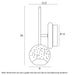 Buy Wall Sconce Australia SEGOVIA Wall Sconce Chrome 3000K - SEGOVIA WB-CH