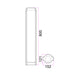 Buy Bollard Lights Australia SEKER Exterior LED Bollard Light Dark Grey 13W 3000K IP65 800mm - SEKER3