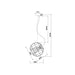 Buy Pendant Lights Australia SENTINEL Modern Round Cage 1 Light Pendant White - SENTINEL2