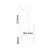 Buy Exterior Wall Lights Australia SETH Exterior LED Surface Mounted Wall Light Black 9W 3000K IP54 - SETH1