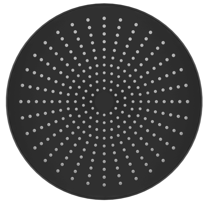 Mica 6H Shower Head Black - SH-6-R-250-BLK