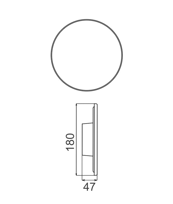Shadowtri LED Round Backlit Wall Light Stainless Steel White 12W 3CCT - SHADOWTRI2