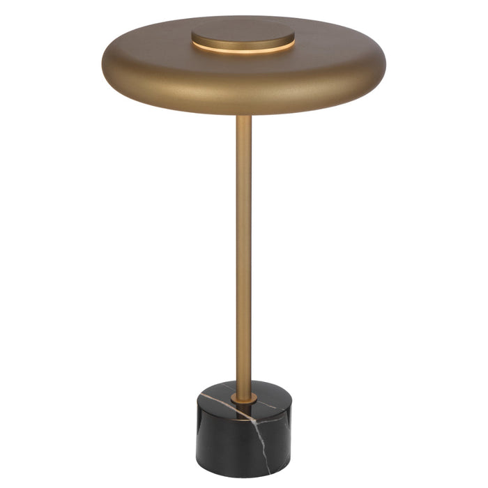 Sisby LED Table Lamp 14W 3000K Antique Brass & Black Marble- SISBY TL-ABBKM