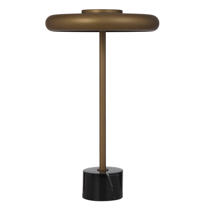Sisby LED Table Lamp 14W 3000K Antique Brass & Black Marble- SISBY TL-ABBKM