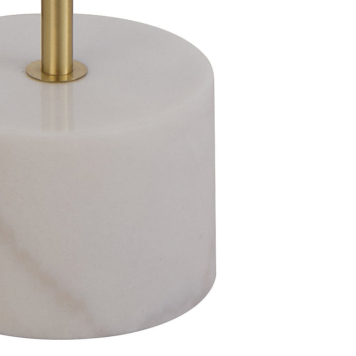 Sisby LED Table Lamp 14W 3000K Brass Matt & White Marble - SISBY TL-BMWHM