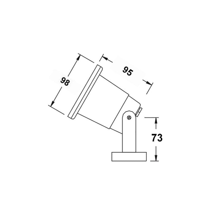 Buy Pond Lights Australia Exterior 12V MR16 Surface Mount Adjustable Pond / Spot Light 316 Stainless Steel IP68 - SMIP68ASS