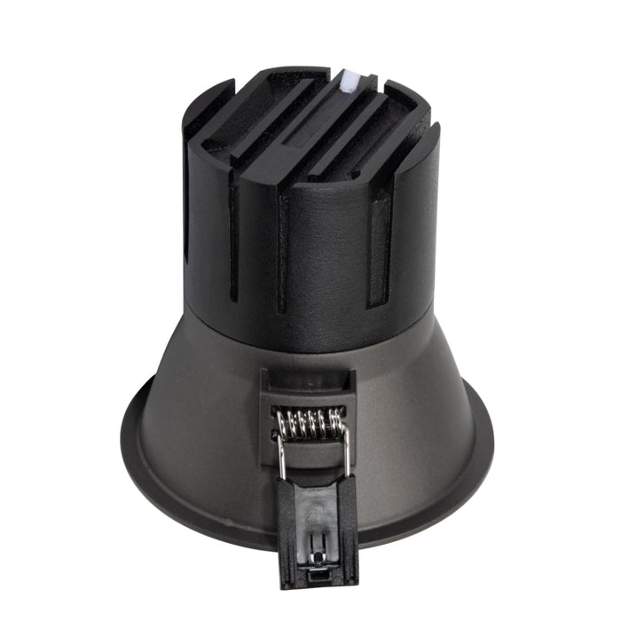 Sova 93mm Recessed LED Downlight 6W 3000K Dark Grey & Black - SOVA DL93-DGY93