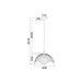 Buy Pendant Lights Australia SPIAGGIA Dome Wavy Edge 1 Light Pendant White - SPIAGGIA2