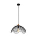 Buy Pendant Lights Australia SPIAGGIA Dome Wavy Edge 1 Light Pendant Black - SPIAGGIA1