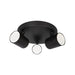 Buy Spotlights Australia SPOT Interior GU10 Surface Mounted Spot Light 3 Light Round Base Matte Black - SPOT-R3B