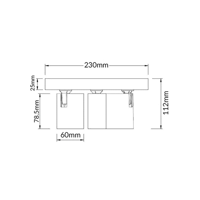 Buy Spotlights Australia SPOT Interior GU10 Surface Mounted Spot Light 3 Light Round Base Matte White - SPOT-R3W