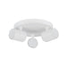Buy Spotlights Australia SPOT Interior GU10 Surface Mounted Spot Light 3 Light Round Base Matte White - SPOT-R3W