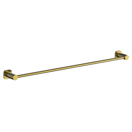 Finesa 800mm SQ Single Towel Rail Modern Brass - SQ6834BB