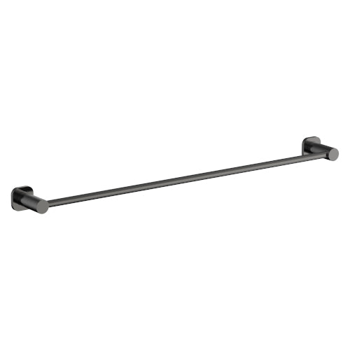 Finesa 800mm SQ Single Towel Rail Gun Metal - SQ6834GM