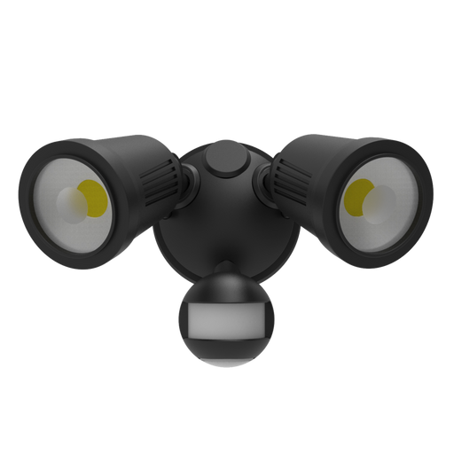 Buy Security Wall Lights Australia STARGEM Security Wall 2 Lights Black 3CCT - SES7070/2TC/BK