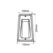 Buy Outdoor Step Lights Australia STE Exterior LED Recessed Wall Light 240V 7W 3000K Black IP54 - STE6