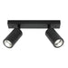 Buy Outdoor Ceiling Spotlights Australia Stockholm 2 Light Spot Light Black Frame - STO2RBLK