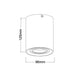 Buy Surface Mounted Downlights Australia SURFACE GU10 Round Surface Mounted Gimbal Downlight Black - SURFACE23
