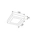 Buy LED Oyster Lights Australia LED Dimmable Surface Mounted Square Oyster Light Tri-CCT 6W - SURFACETRI1S