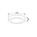 Buy LED Oyster Lights Australia LED Dimmable Surface Mounted Round Oyster Light Tri-CCT 12W - SURFACETRI2R