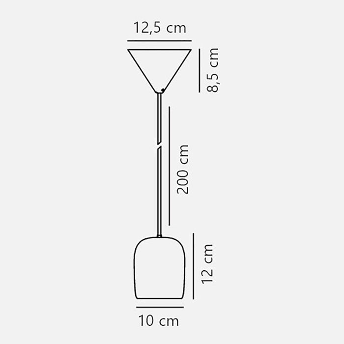 Buy Pendant Lights Australia Notti Pendant Light W100mm Black Metal - 2213073003