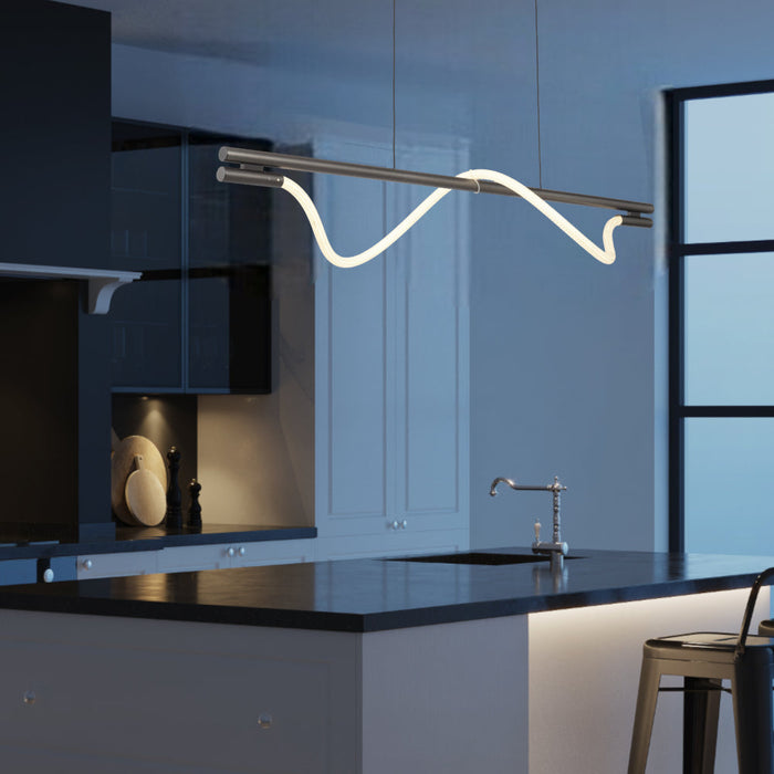 DISPLAY ITEM  - Taft 1200mm LED Pendant Gun Metal - TAFT PE120-GM