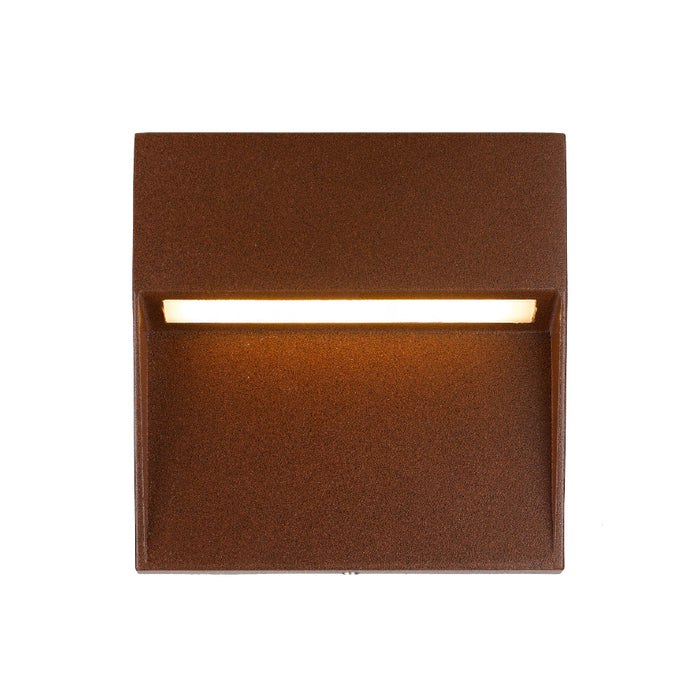 Terin LED Square Wall Light 24V 3W 3000K Rust - TERIN SQ-RST324