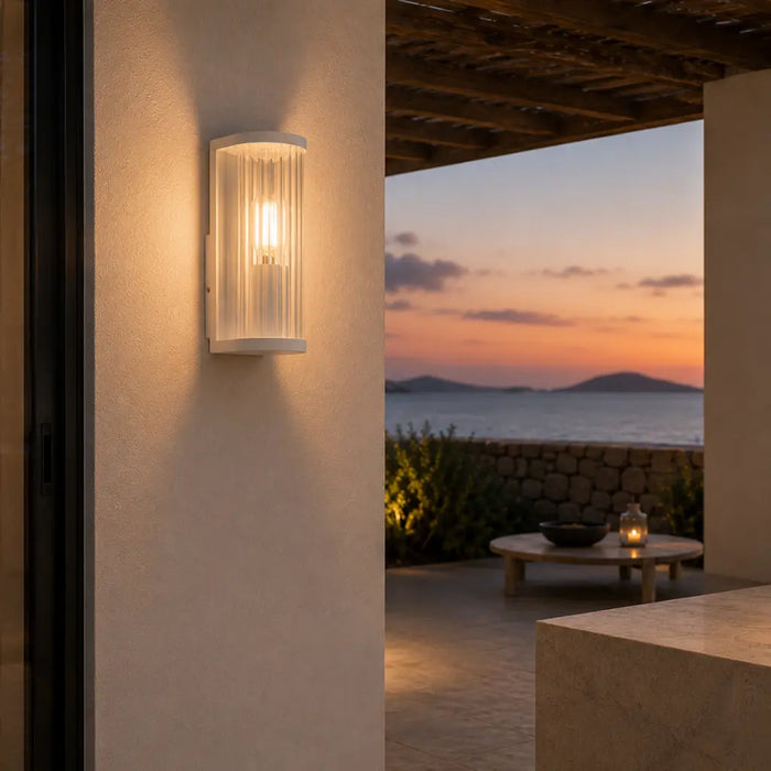 Thirlo Exterior Wall Light White - THIRLO EX-WH