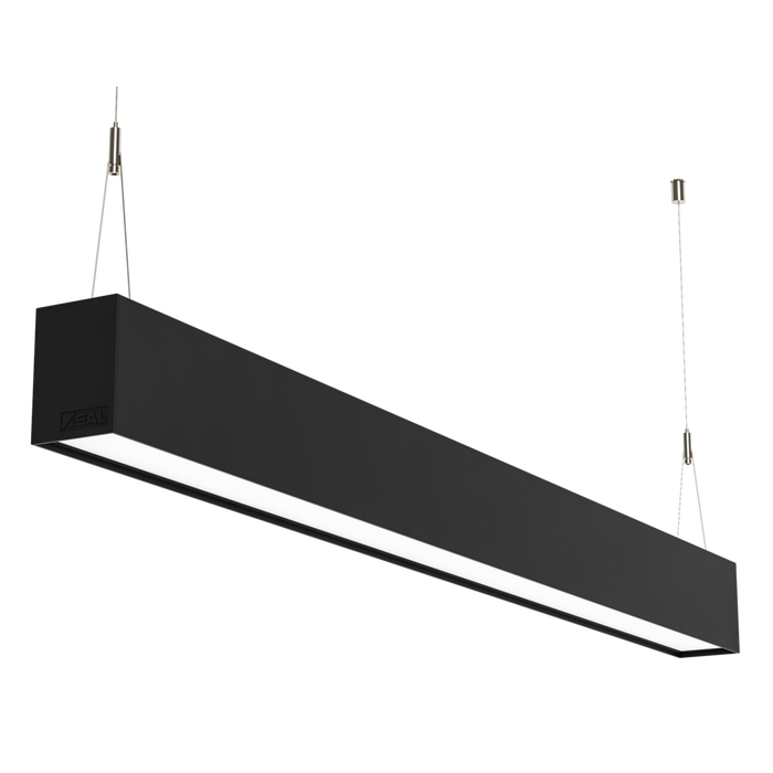 Buy LED Linear Lights Australia Titan LED Linear Light 40W Black Aluminium TRI Colour - S9776/40TC/BK