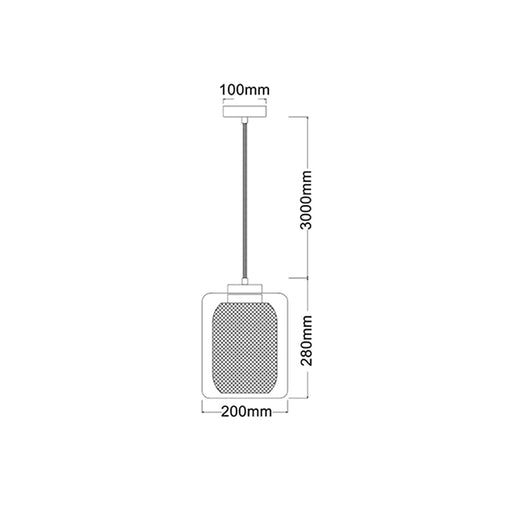 Buy Pendant Lights Australia TONO Copper Internal Mesh With Clear Glass 1 Light Pendant - TONO2