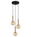 Buy Cluster Pendants Australia Interior Bronze Amber Spherical Glass Shape 3 Light Cluster Pendant - TRATTINO1X3R
