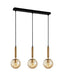 Buy Island Pendant Lights Australia Interior Bronze Amber Spherical Glass Shape 3 Light Island Pendant - TRATTINO1X3S