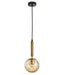Buy Pendant Lights Australia Interior Bronze Amber Spherical Glass Shape 1 Light Pendant - TRATTINO1