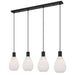 Buy Island Pendant Lights Australia Tresor 4 Light Island Pendant Black - TRESOR PE4-BKOM