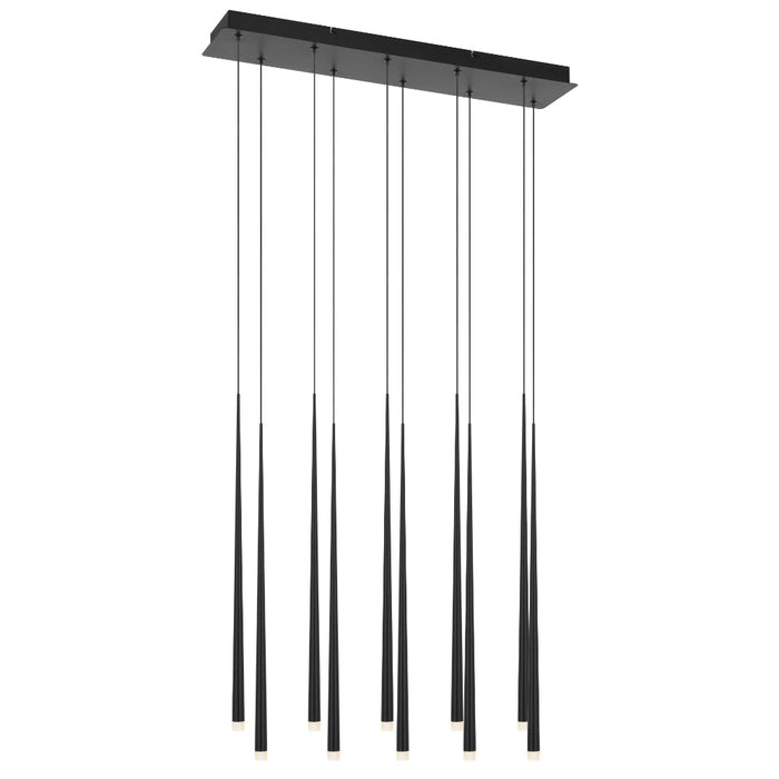 Trina LED 10 Light Pendant 22W 300K Black - TRINA PE10B-BK