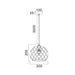 Buy Pendant Lights Australia TUILE Interior Embossed Tiled Iron 1 Light Pendant Small Champagne Gold - TUILE2