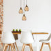 Buy Cluster Pendants Australia Interior Bronze Amber Wine Glass Ribbed 3 Light Cluster Pendant - TULIP1X3R
