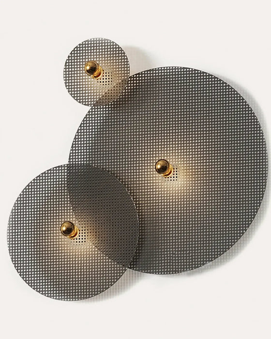 Tan Tan Medium Wall Light Natural Rattan or Black Rattan - ARO.A1053/10/ORO+1125/60