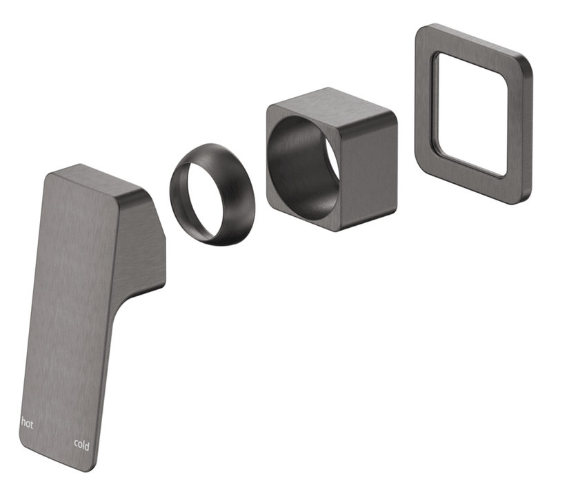 Tiago Shower Mixer Small Plate Trim Kit Only Gunmetal - SHMT-7-SP-GM-TK