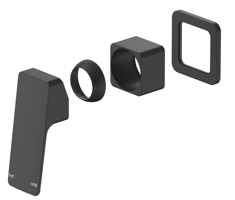Tiago Shower Mixer Small Plate Trim Kit Only Black - SHMT-7-SP-BLK-TK