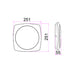 Buy Exterior Wall Lights Australia ULAN Exterior LED Wall / Ceiling Light White 20W 3000K IP65 - ULAN2