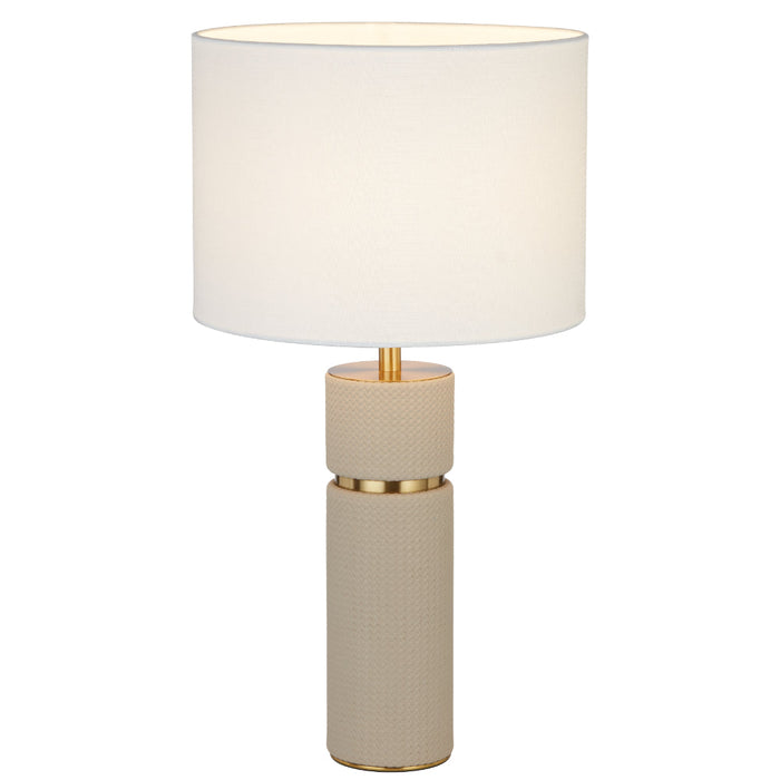Valda Table Lamp Taupe, Antique Gold & Ivory - VALDA TL-TPIV