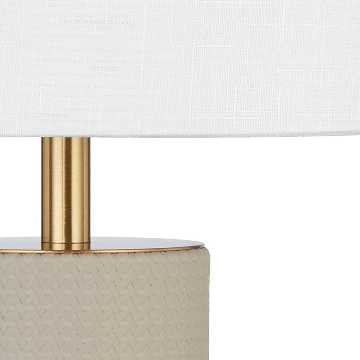 Valda Table Lamp Taupe, Antique Gold & Ivory - VALDA TL-TPIV